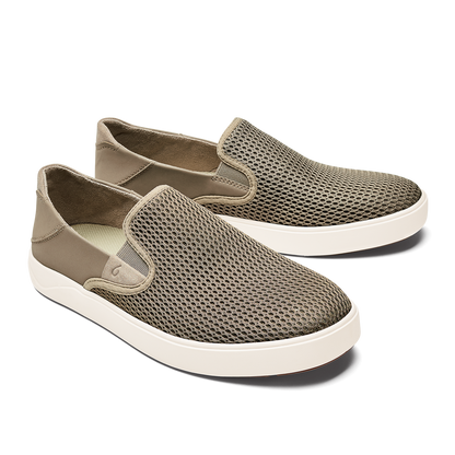 OluKai Best Seller - Lae‘ahi Men's Slip-On Sneakers - Clay