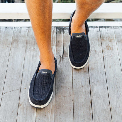 OluKai Premium - Kākaha Mesh Men‘s Slip-On Shoes - Navy