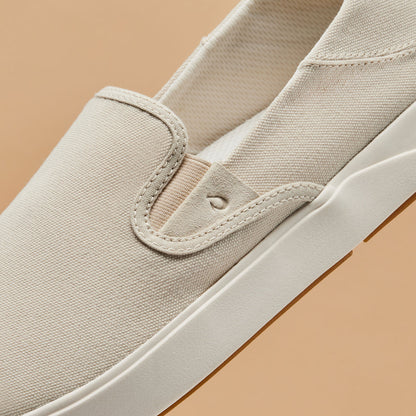 OluKai Signature - Lae‘ahi Men's Slip-On Sneakers - Tapa / Canvas
