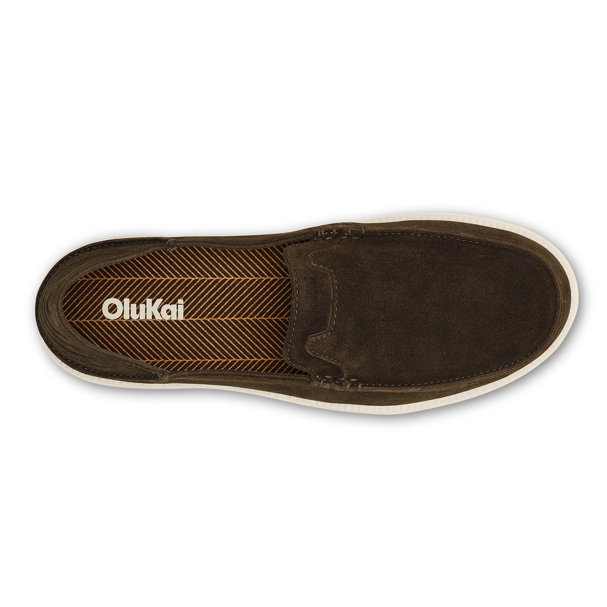 OluKai Featured - Kākaha Nia Men‘s Suede Slip-On Shoes - Dark Wood