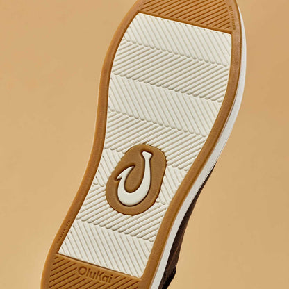 OluKai Featured - Kākaha Nia Men‘s Suede Slip-On Shoes - Dark Wood