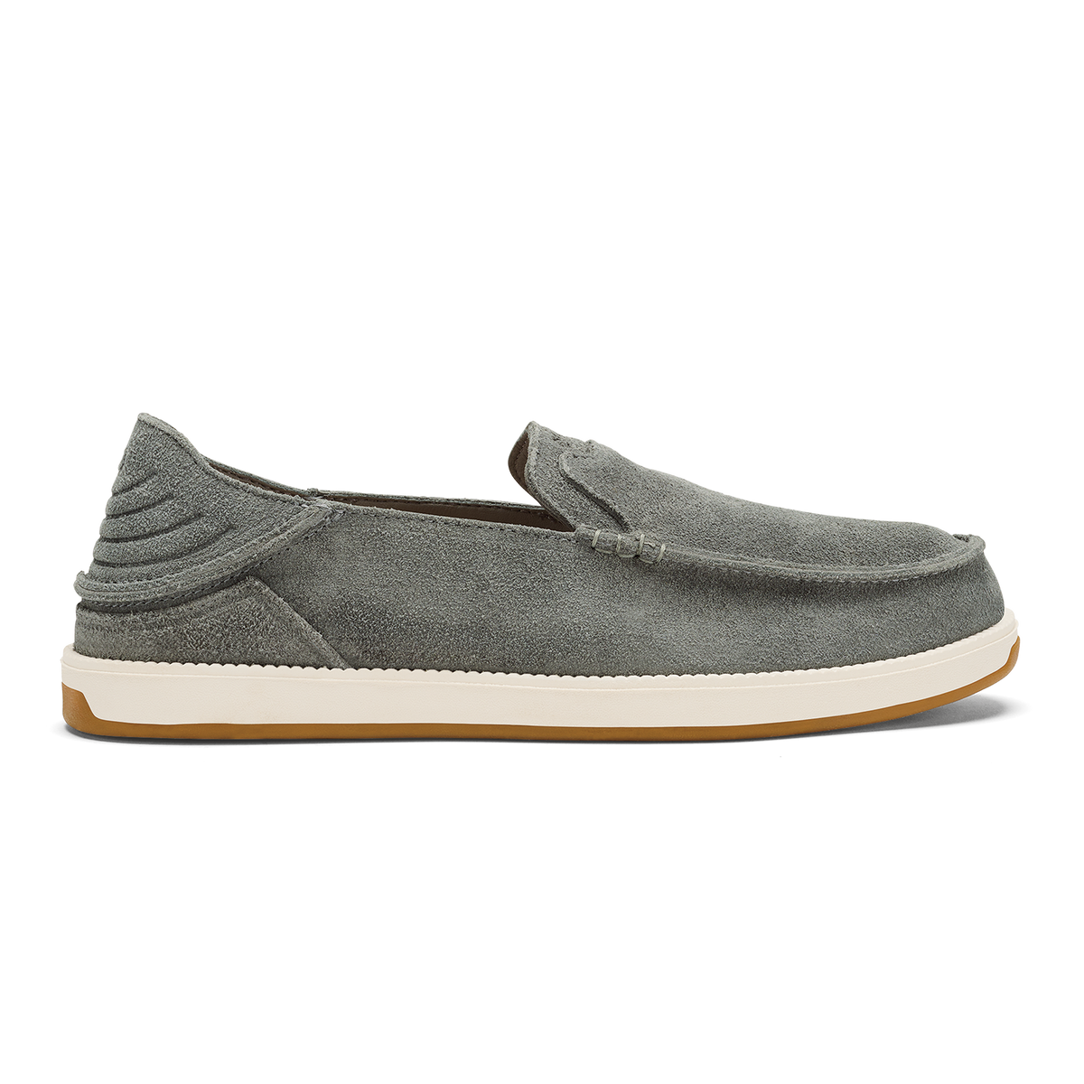 OluKai Trending - Kākaha Nia Men‘s Suede Slip-On Shoes - Ash