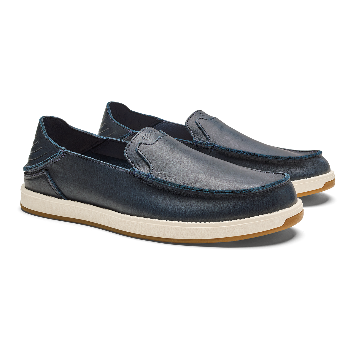OluKai Great Value - Kākaha Nia Men‘s Suede Slip-On Shoes - Mood Indigo