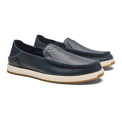OluKai Great Value - Kākaha Nia Men‘s Suede Slip-On Shoes - Mood Indigo