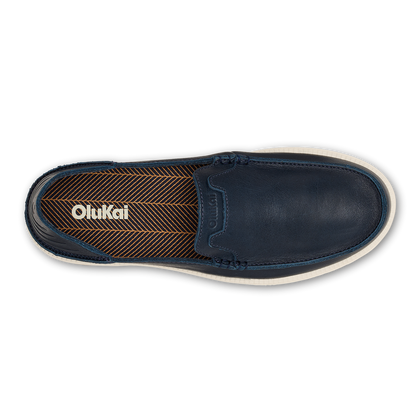 OluKai Great Value - Kākaha Nia Men‘s Suede Slip-On Shoes - Mood Indigo