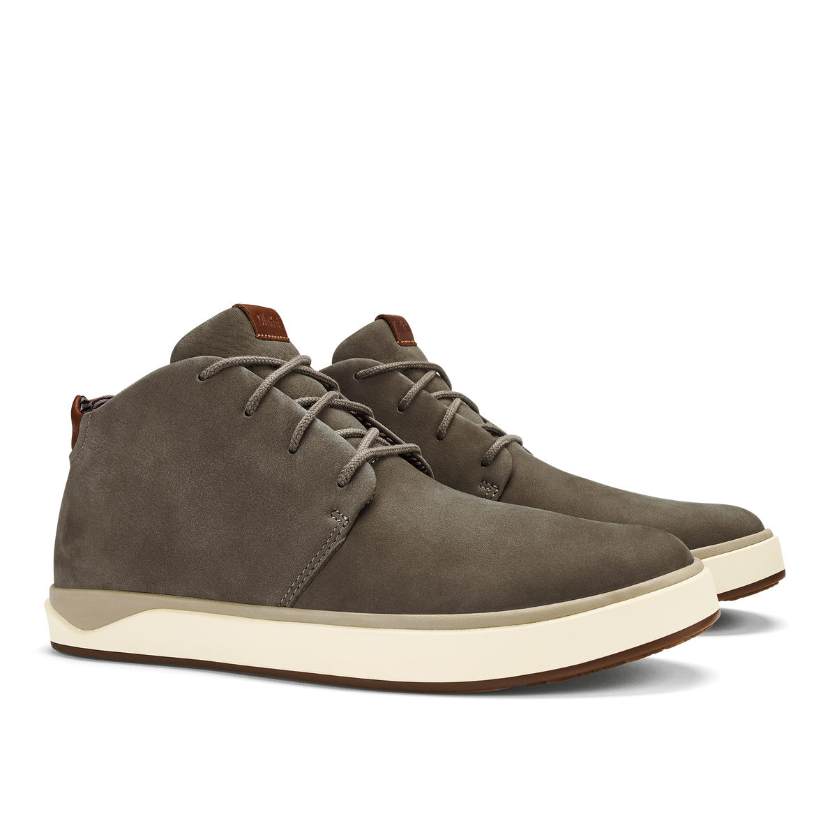 OluKai Latest - Papakū 'Ili Men’s Waterproof Leather Boots- Mustang