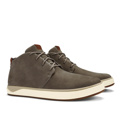 OluKai Latest - Papakū 'Ili Men’s Waterproof Leather Boots- Mustang