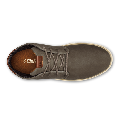 OluKai Latest - Papakū 'Ili Men’s Waterproof Leather Boots- Mustang