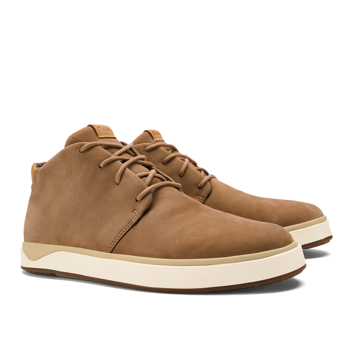 OluKai Trusted - Papakū 'Ili Men’s Waterproof Leather Boots- Tan