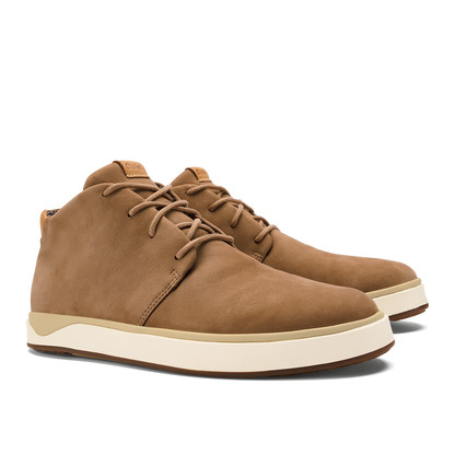 OluKai Trusted - Papakū 'Ili Men’s Waterproof Leather Boots- Tan