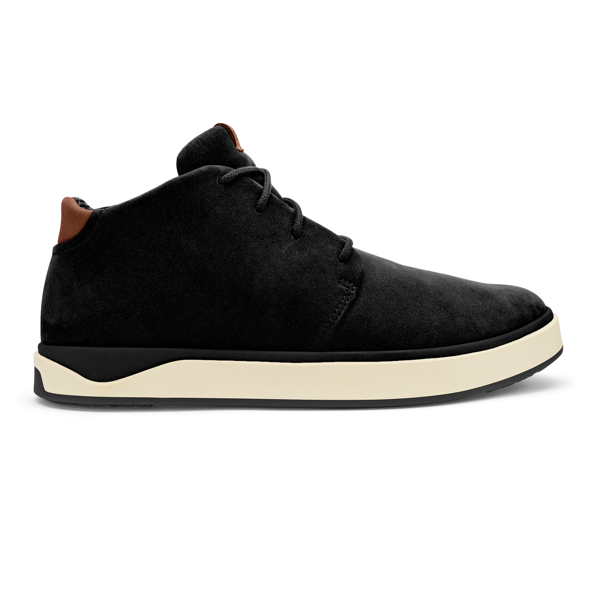 OluKai New - Papakū 'Ili Men’s Waterproof Leather Boots- Black
