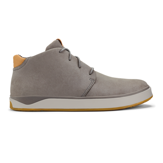 OluKai Everyday - Papakū 'Ili Men’s Waterproof Leather Boots- Graphite