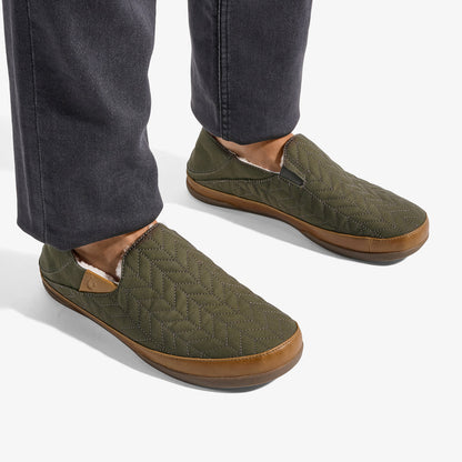 OluKai Great Value - Hanohano Men’s Waxed Canvas Slippers - Husk