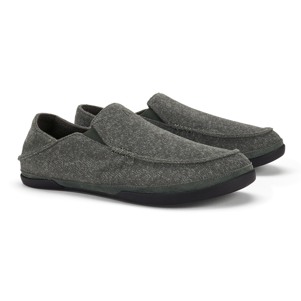 OluKai Best Seller - Moloā Hulu Men's Lightweight Slippers - Lava Rock