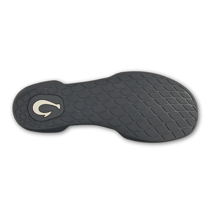 OluKai Recommended - Hanohano Men’s Waxed Canvas Slippers - Dark Shadow