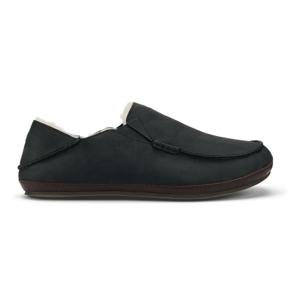 OluKai Classic - Moloā Slipper - Black / Dk Java