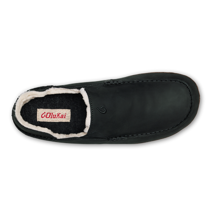OluKai Classic - Moloā Slipper - Black / Dk Java