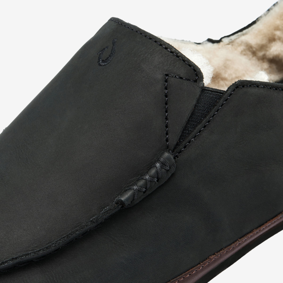 OluKai Classic - Moloā Slipper - Black / Dk Java