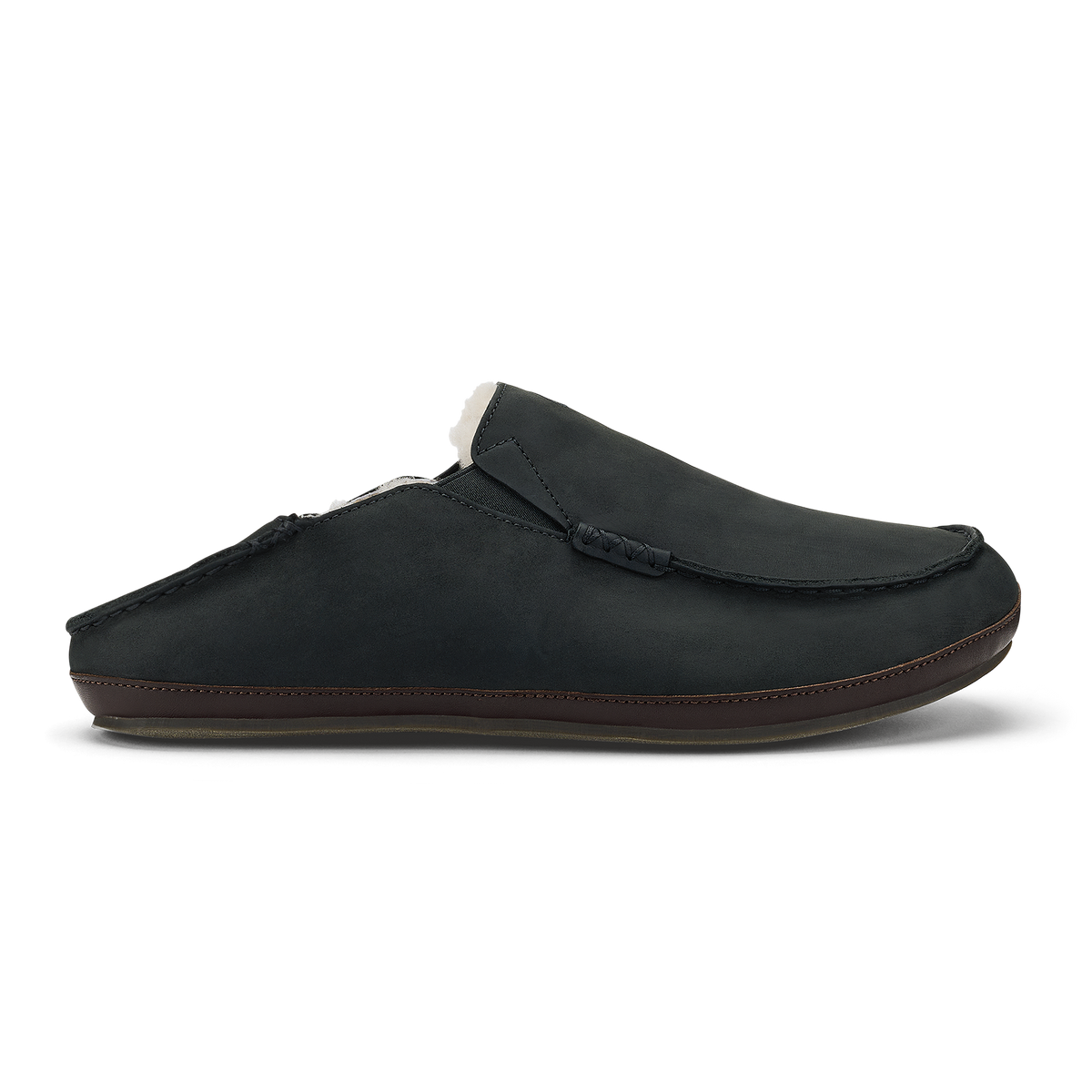 OluKai Classic - Moloā Slipper - Black / Dk Java