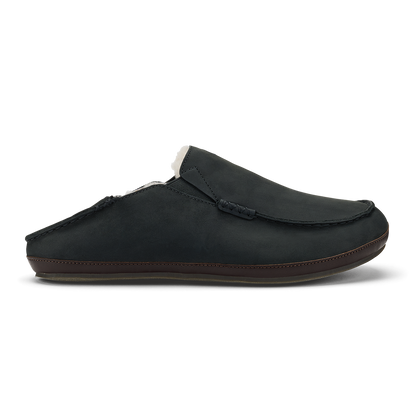 OluKai Classic - Moloā Slipper - Black / Dk Java
