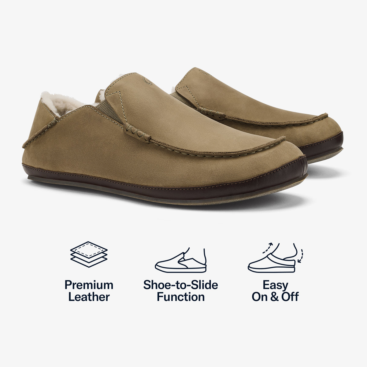 OluKai Recommended - Moloā Slipper - Clay / Dk Java