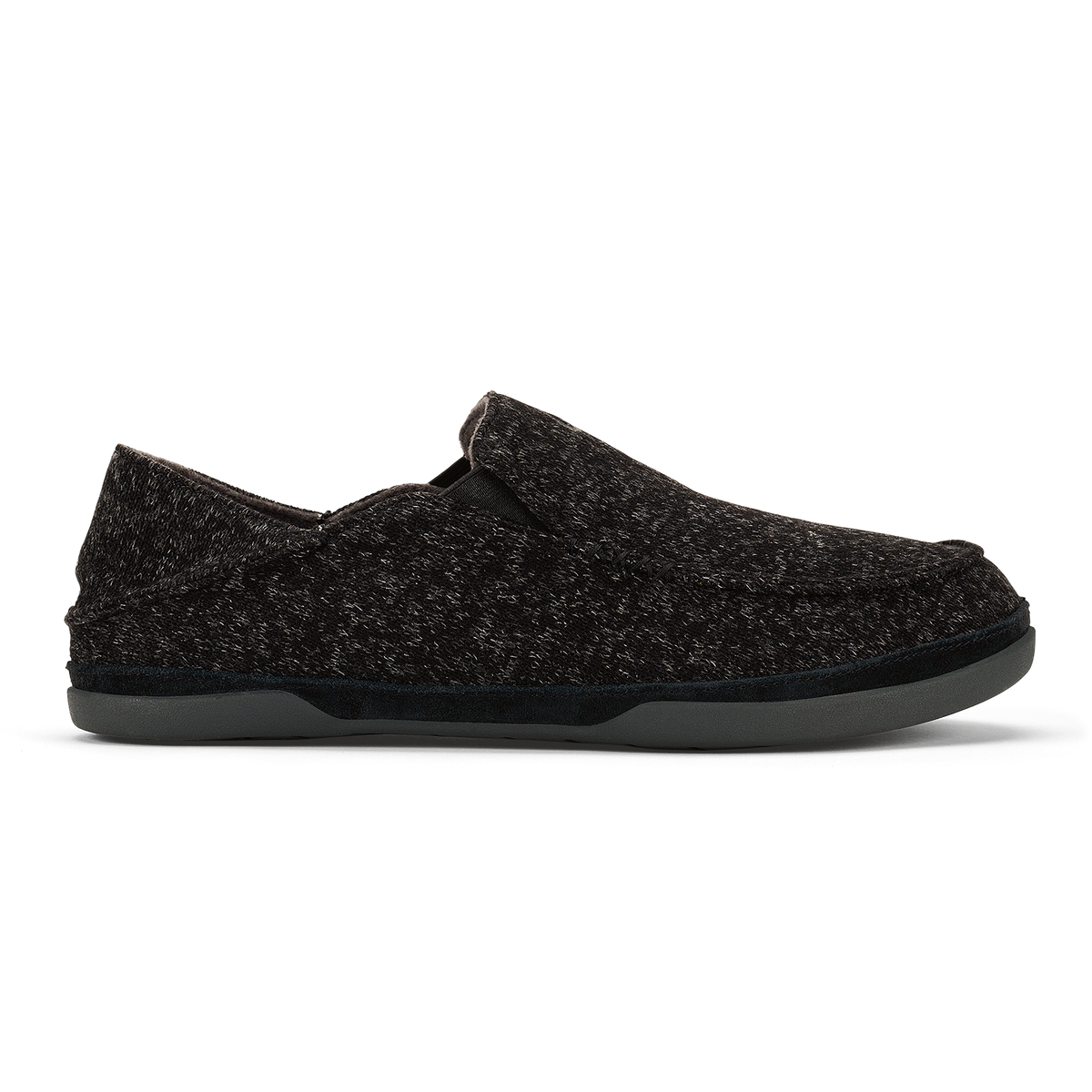 OluKai Discount - Moloā Hulu Men’s Wool Slippers - Black