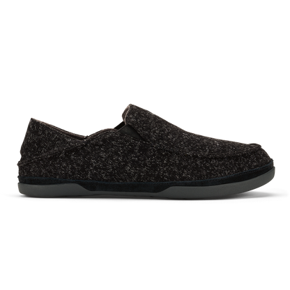 OluKai Discount - Moloā Hulu Men’s Wool Slippers - Black