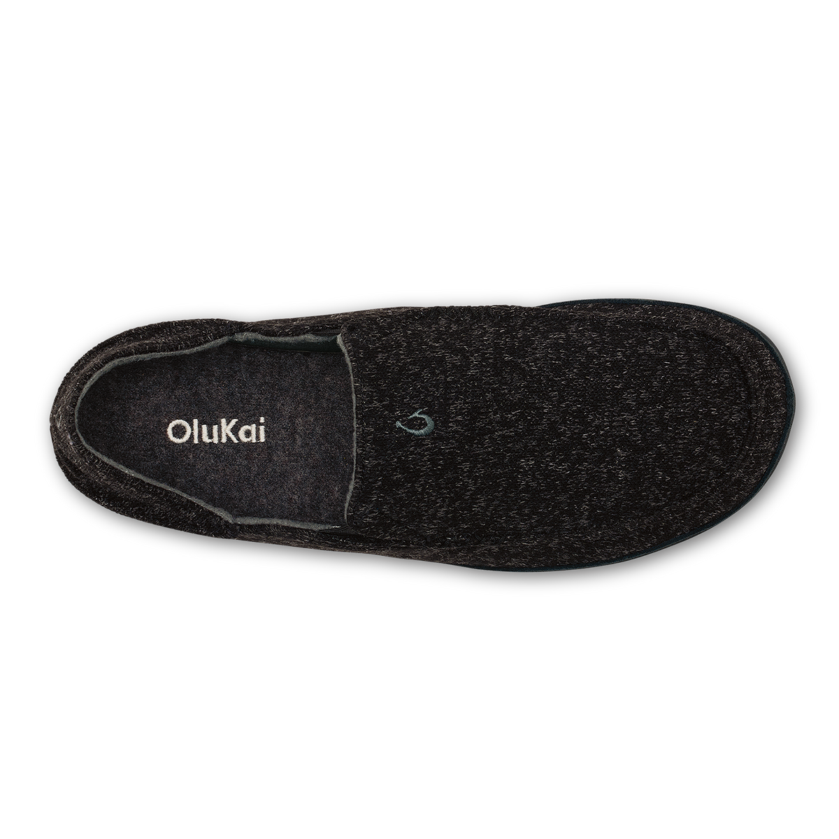 OluKai Discount - Moloā Hulu Men’s Wool Slippers - Black