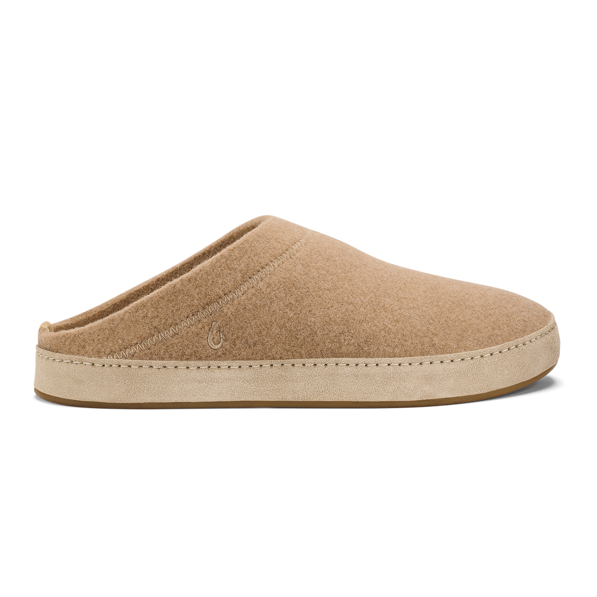 OluKai Quality - Hāmani Hulu Men’s Wool Mule Slippers - Oatmeal