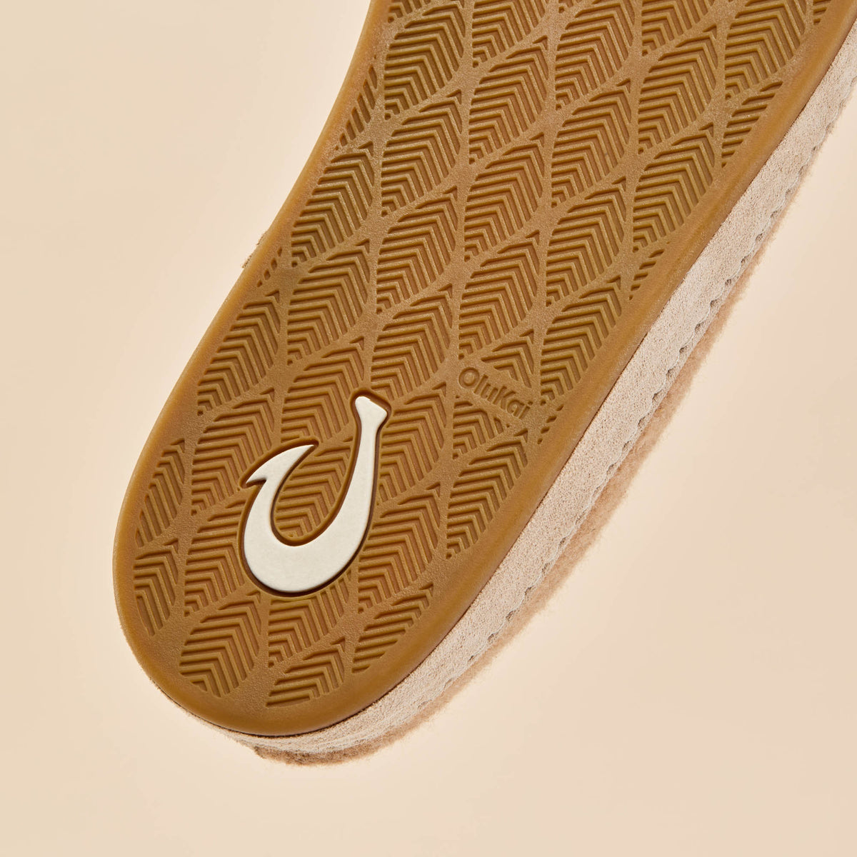 OluKai Quality - Hāmani Hulu Men’s Wool Mule Slippers - Oatmeal