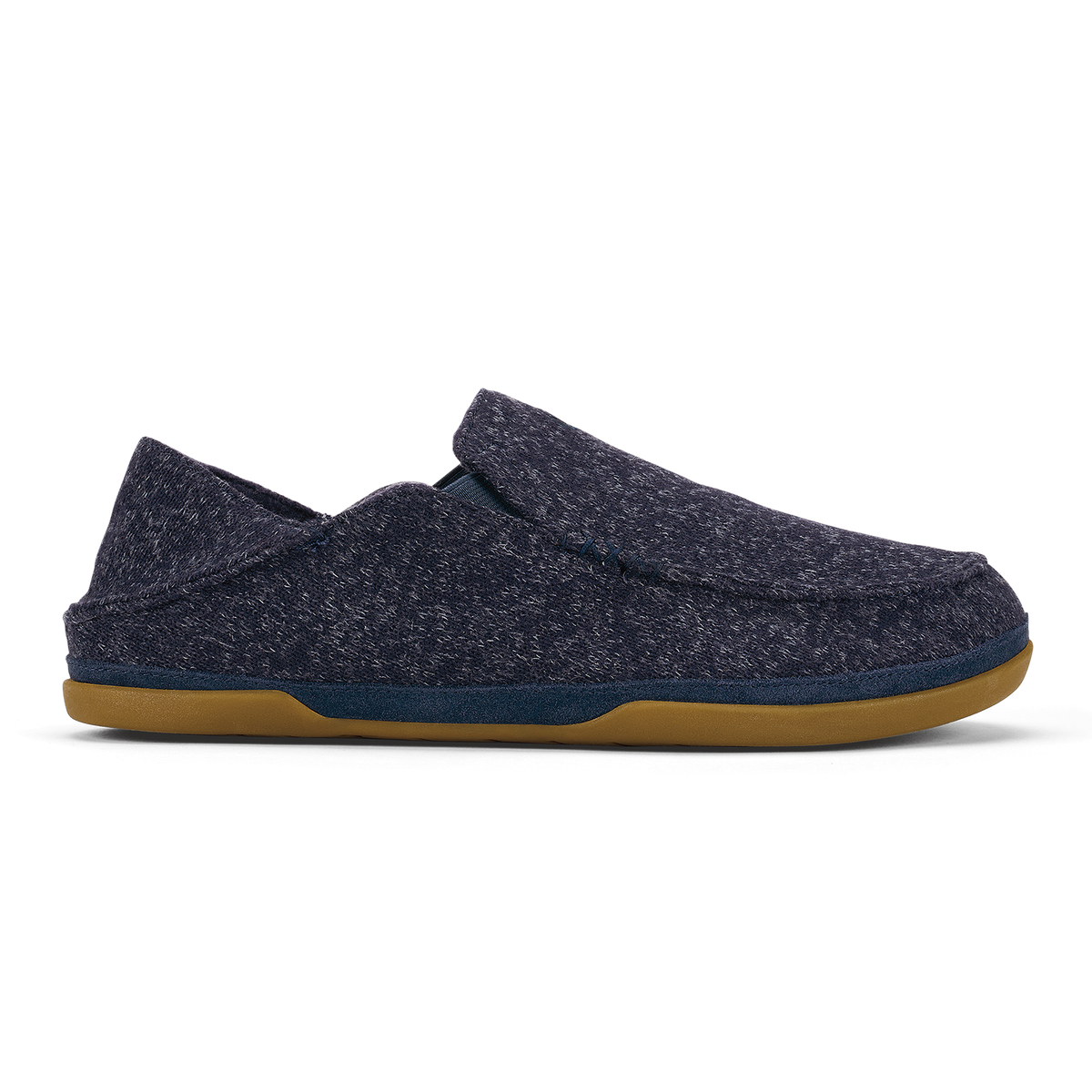 OluKai Everyday - Moloā Hulu Men’s Wool Slippers - Trench Blue
