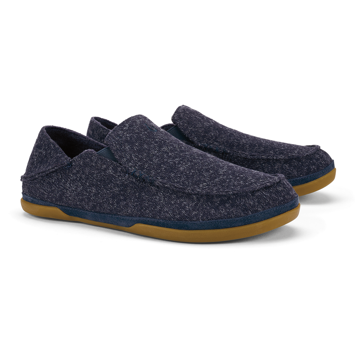 OluKai Everyday - Moloā Hulu Men’s Wool Slippers - Trench Blue
