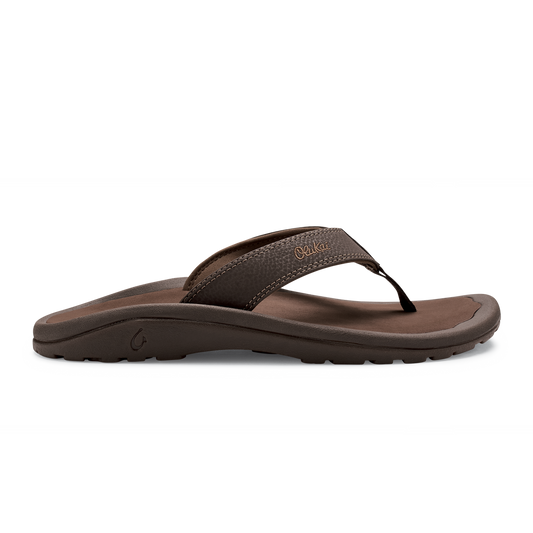 OluKai Essential - ‘Ohana Men's Beach Sandals - Dark Java / Ray