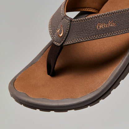 OluKai Essential - ‘Ohana Men's Beach Sandals - Dark Java / Ray