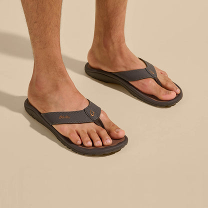 OluKai Essential - ‘Ohana Men's Beach Sandals - Dark Java / Ray