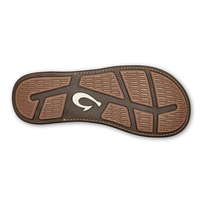 OluKai Quality - Tuahine Men's Waterproof Leather Beach Sandals - Toffee
