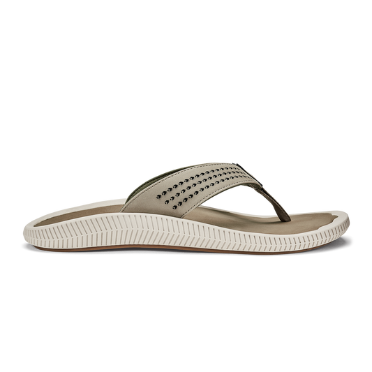 OluKai Best Price - Ulele Men's Water-Ready Beach Sandals - Clay / Mustang