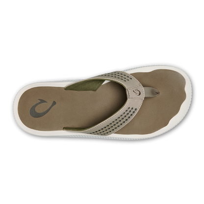 OluKai Best Price - Ulele Men's Water-Ready Beach Sandals - Clay / Mustang