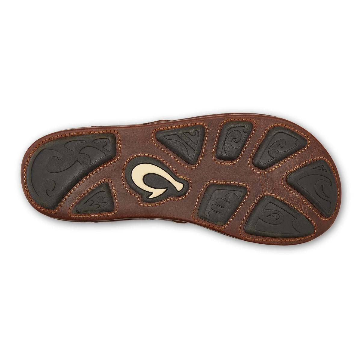 OluKai Quality - Mekila Men's Full-Grain Leather Beach Sandals - Natural