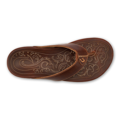 OluKai Quality - Mekila Men's Full-Grain Leather Beach Sandals - Natural