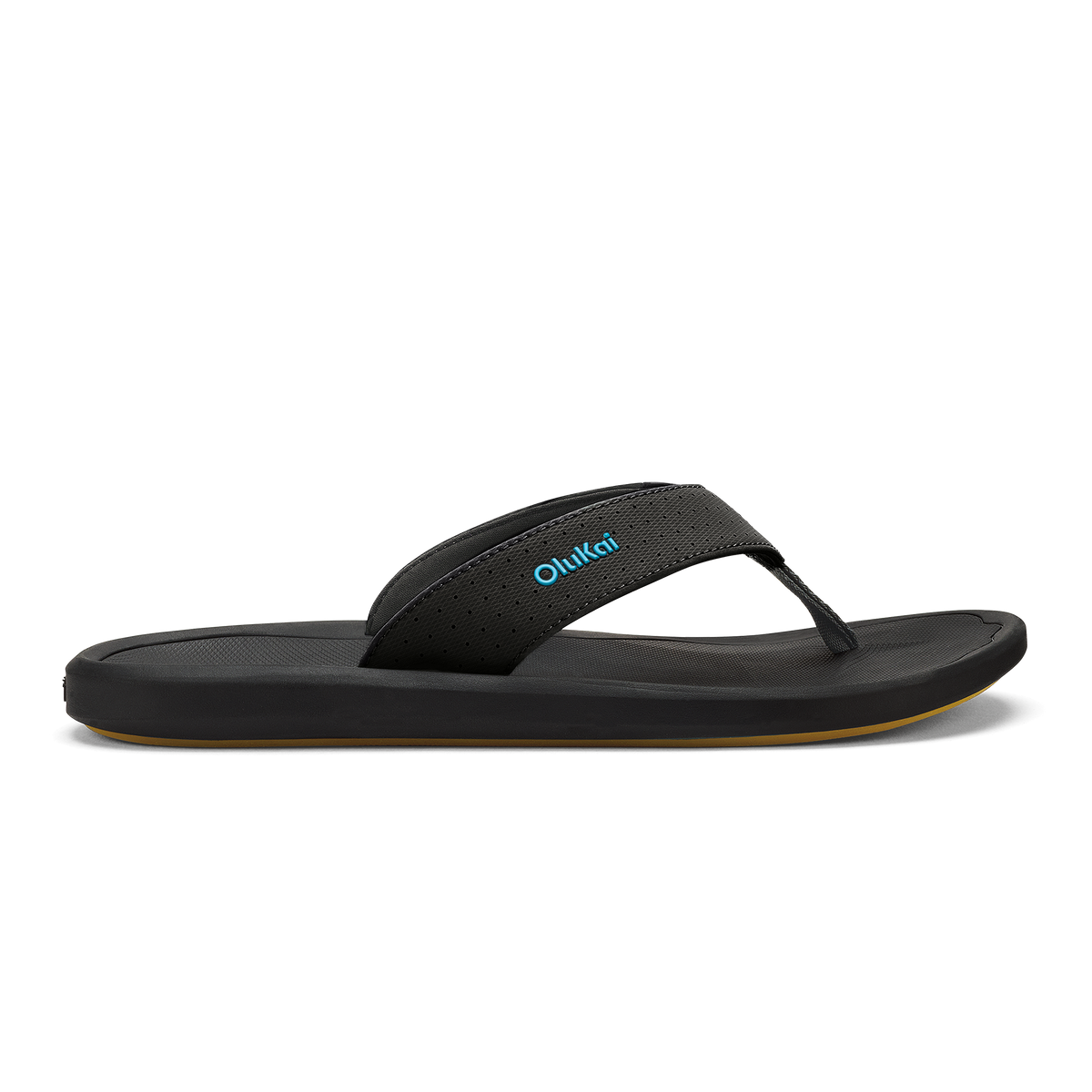 OluKai Trending - Ki‘i Men’s Water Ready Beach Sandals - Lava Rock / Bold Blue