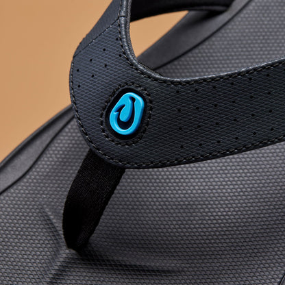 OluKai Trending - Ki‘i Men’s Water Ready Beach Sandals - Lava Rock / Bold Blue