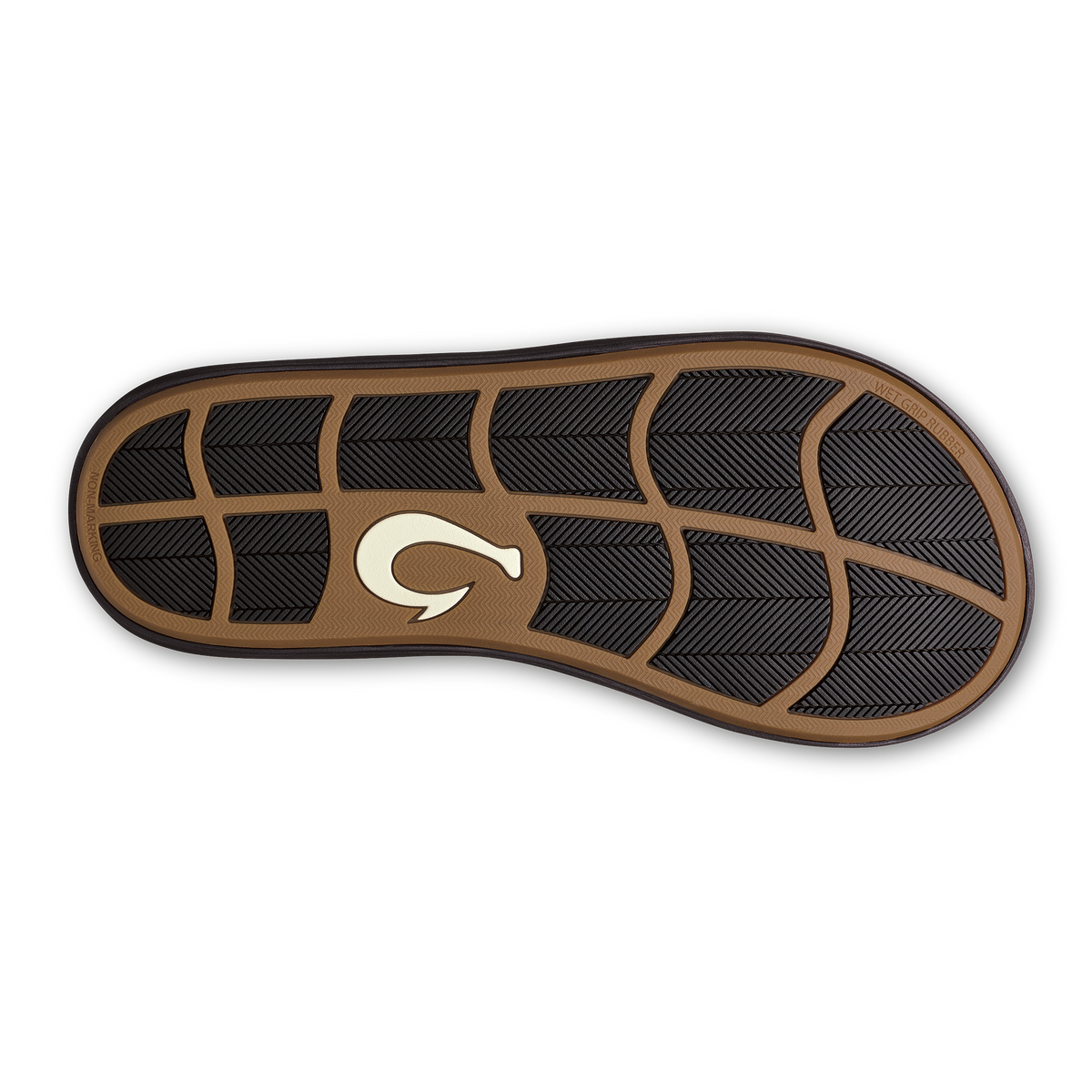 OluKai Trending - Ki‘i Men’s Water Ready Beach Sandals - Lava Rock / Bold Blue