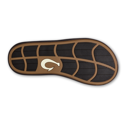 OluKai Trending - Ki‘i Men’s Water Ready Beach Sandals - Lava Rock / Bold Blue