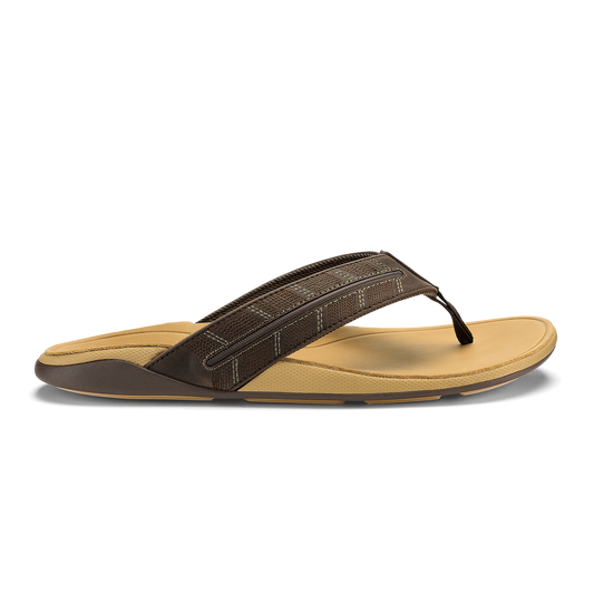 OluKai Deals - Tuahine Palm - Dk Java / Golden Sand