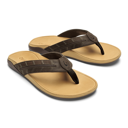 OluKai Deals - Tuahine Palm - Dk Java / Golden Sand