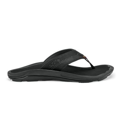 OluKai Great Value - Kīpī Men’s Comfortable Beach Sandals - Black