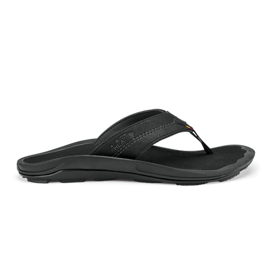 OluKai Great Value - Kīpī Men’s Comfortable Beach Sandals - Black