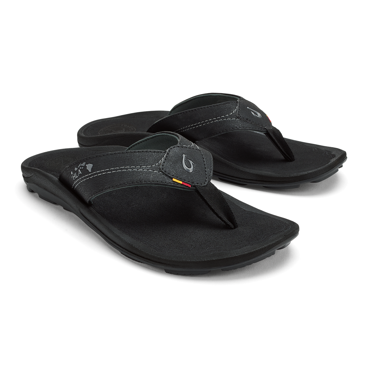 OluKai Great Value - Kīpī Men’s Comfortable Beach Sandals - Black