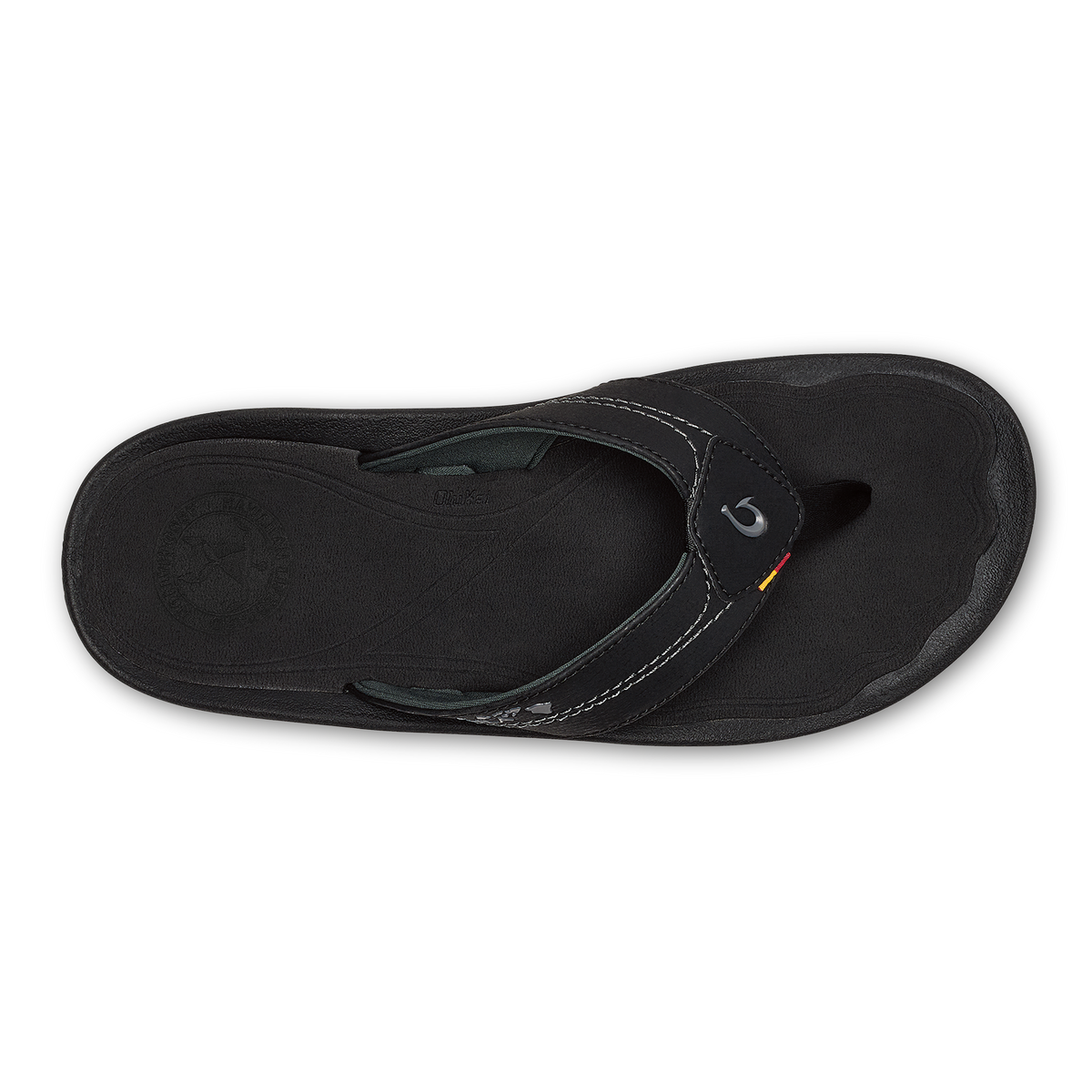 OluKai Great Value - Kīpī Men’s Comfortable Beach Sandals - Black